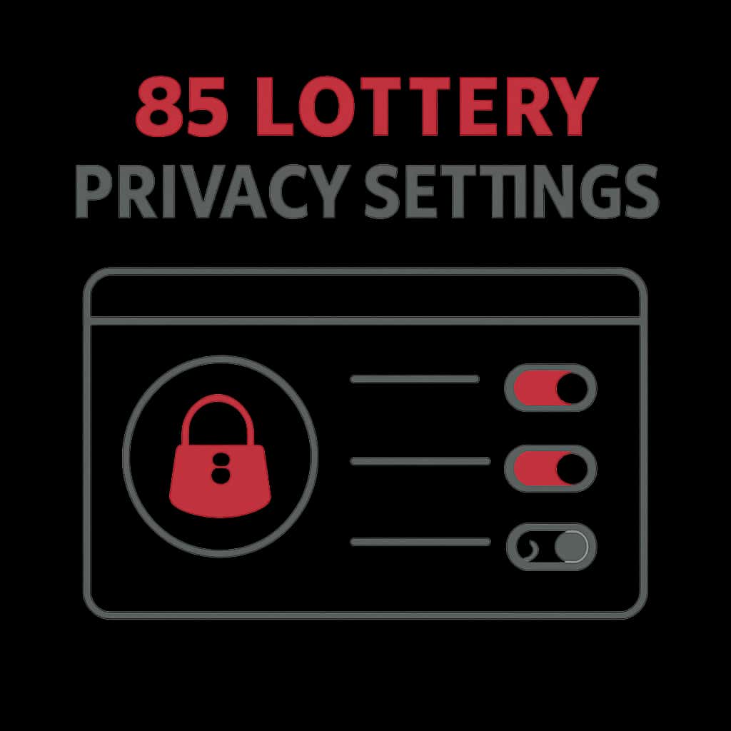 A diagram depicting the setup process for privacy settings in 85 Lottery.