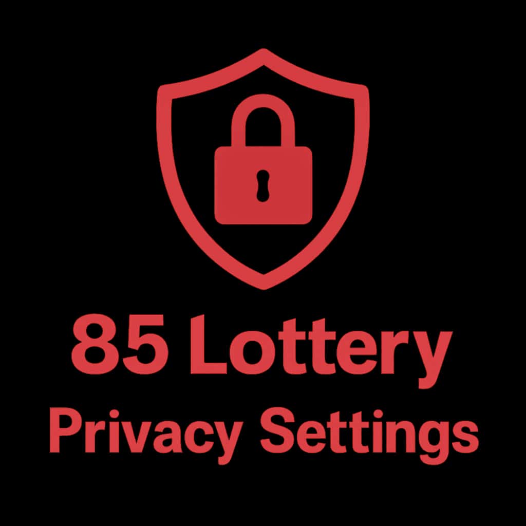 An icon representing privacy settings for 85 Lottery.
