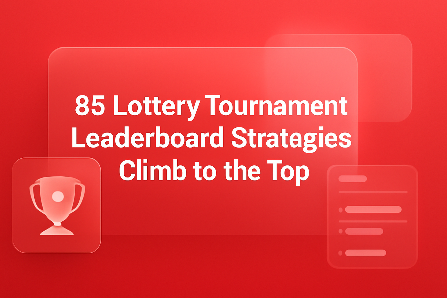 Illustrative scene representing best practices for 85 Lottery.