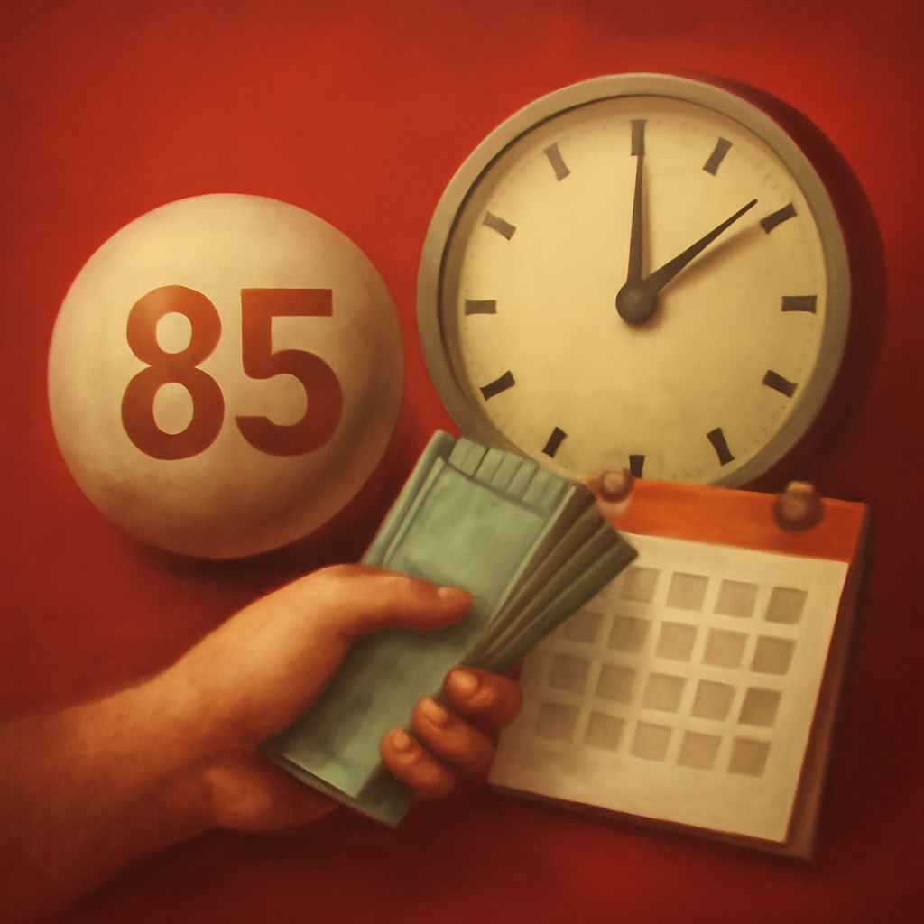 Icon representing safety measures for 85 Lottery.