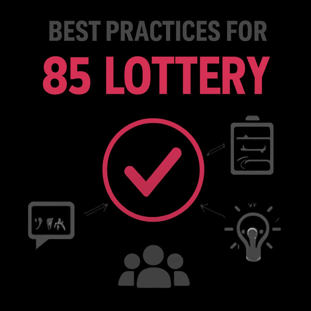 Illustration detailing best practices for 85 Lottery.