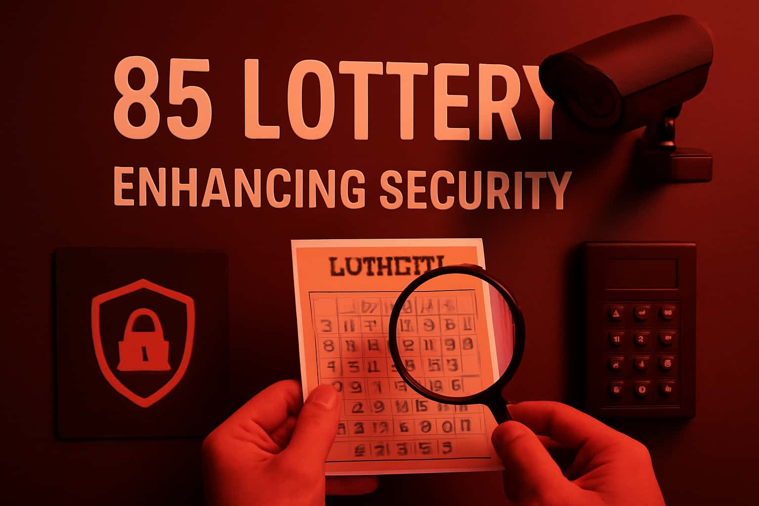 An informative graphic about Enhancing 85 Lottery Security, showcasing secure practices.