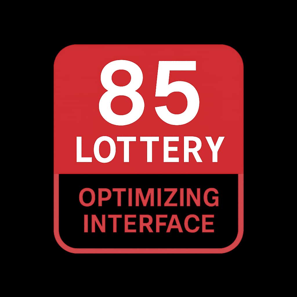 Icon illustrating the optimization of the 85 Lottery interface.